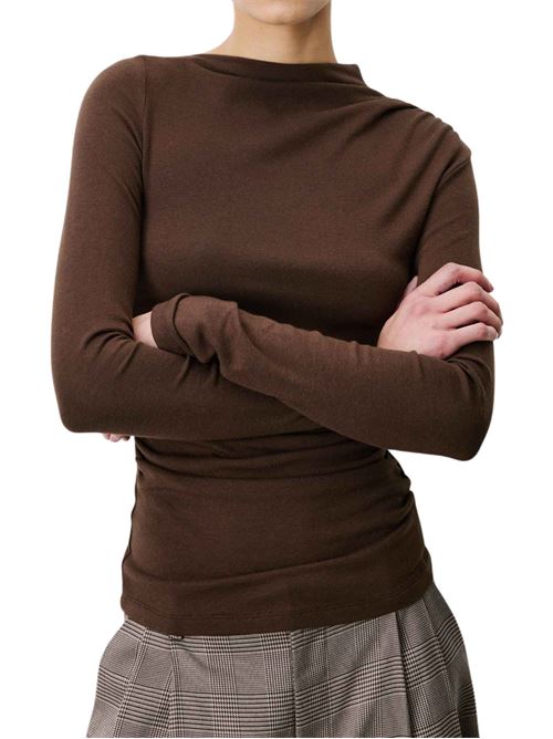 Top in jersey a collo alto Grace & Mila | FW2617089CHOC